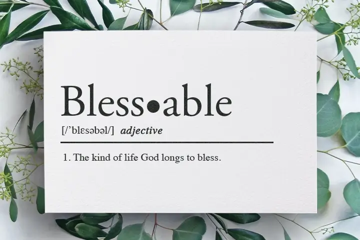 Bless•able